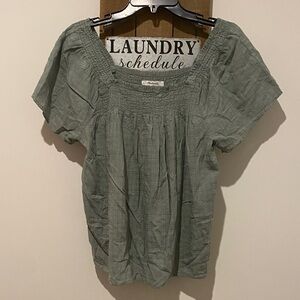 Madewell Light Green Blouse